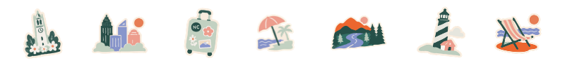 Carolina Flight Deals travel stickers
